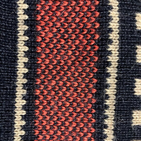 NOVICA Alpaca Blend Poncho Handmade Peru Black Terracotta Geometric One Size - Picture 8 of 9